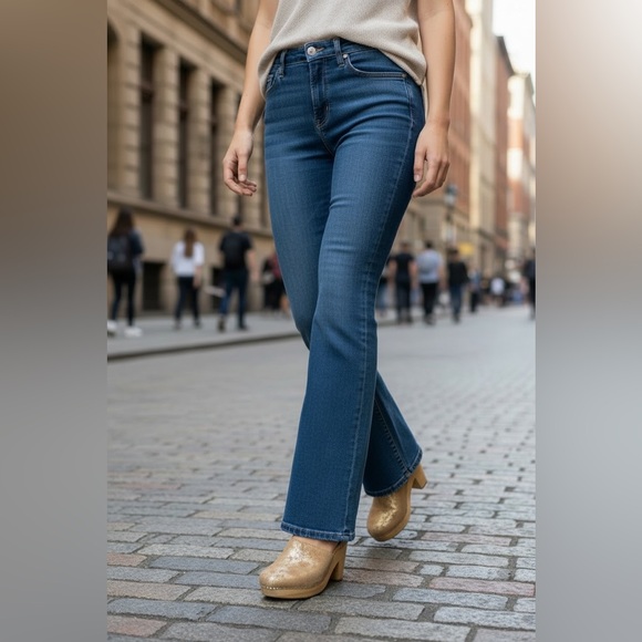Free People Shoes - Free People Clogs - gold leafed leather